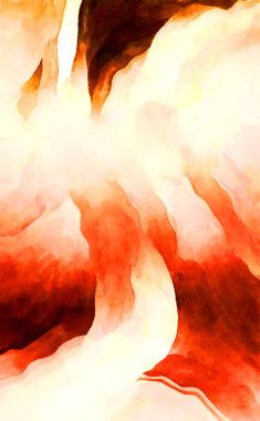 Soyut suluboya sanat eserleri. Fırça boyalı dijital resim. Renkli yaratıcı suluboya çizimi.