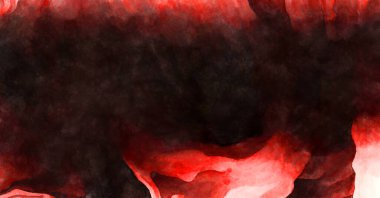 Soyut suluboya sanat eserleri. Fırça boyalı dijital resim. Renkli yaratıcı suluboya çizimi.