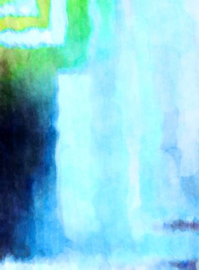 Soyut suluboya sanat eserleri. Fırça boyalı dijital resim. Renkli yaratıcı suluboya çizimi.