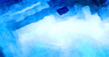 Soyut suluboya sanat eserleri. Fırça boyalı dijital resim. Renkli yaratıcı suluboya çizimi.