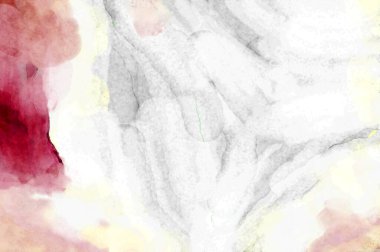 Soyut suluboya sanat eserleri. Fırça boyalı dijital resim. Renkli yaratıcı suluboya çizimi.