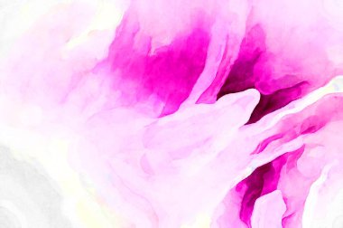 Soyut suluboya sanat eserleri. Fırça boyalı dijital resim. Renkli yaratıcı suluboya çizimi.