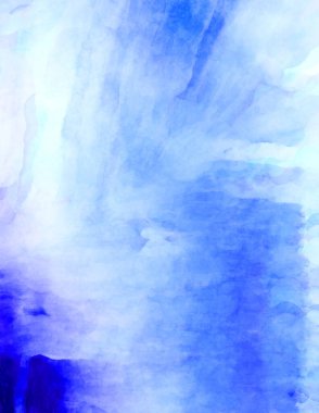 Soyut suluboya sanat eserleri. Fırça boyalı dijital resim. Renkli yaratıcı suluboya çizimi.