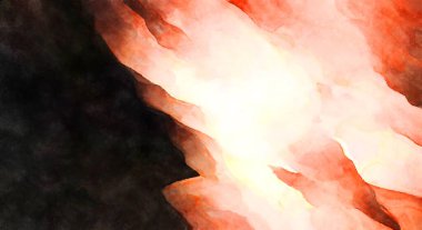 Soyut suluboya sanat eserleri. Fırça boyalı dijital resim. Renkli yaratıcı suluboya çizimi.