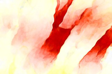 Soyut suluboya sanat eserleri. Fırça boyalı dijital resim. Renkli yaratıcı suluboya çizimi.