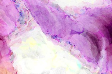 Soyut suluboya sanat eserleri. Fırça boyalı dijital resim. Renkli yaratıcı suluboya çizimi.