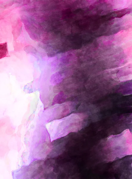 Soyut suluboya sanat eserleri. Fırça boyalı dijital resim. Renkli yaratıcı suluboya çizimi.