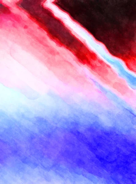 Soyut suluboya sanat eserleri. Fırça boyalı dijital resim. Renkli yaratıcı suluboya çizimi.