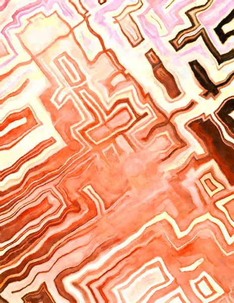 Soyut suluboya sanat eserleri. Fırça boyalı dijital resim. Renkli yaratıcı suluboya çizimi.