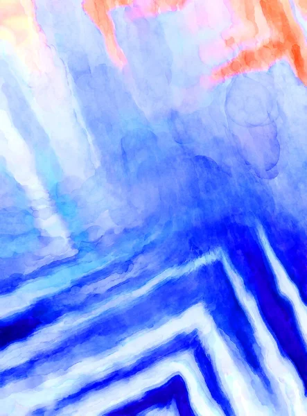 Expressief Abstract Aquarel Kunstwerk Borstel Geschilderd Digitale Kunst Schilderen Kleurrijke — Stockfoto