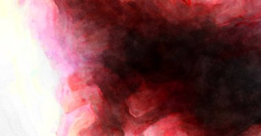 Soyut suluboya sanat eserleri. Fırça boyalı dijital resim. Renkli yaratıcı suluboya çizimi.