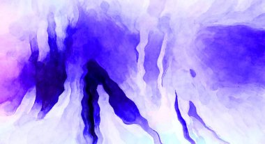 Soyut suluboya sanat eserleri. Fırça boyalı dijital resim. Renkli yaratıcı suluboya çizimi.