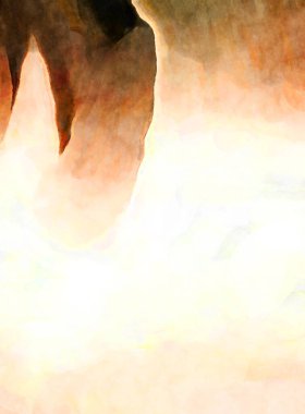 Soyut suluboya sanat eserleri. Fırça boyalı dijital resim. Renkli yaratıcı suluboya çizimi.