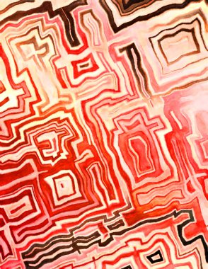 Soyut suluboya sanat eserleri. Fırça boyalı dijital resim. Renkli yaratıcı suluboya çizimi.