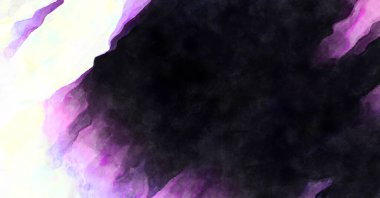 Soyut suluboya sanat eserleri. Fırça boyalı dijital resim. Renkli yaratıcı suluboya çizimi.