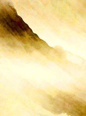 Soyut suluboya sanat eserleri. Fırça boyalı dijital resim. Renkli yaratıcı suluboya çizimi.