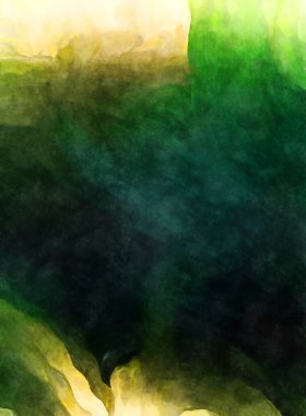 Soyut suluboya sanat eserleri. Fırça boyalı dijital resim. Renkli yaratıcı suluboya çizimi.