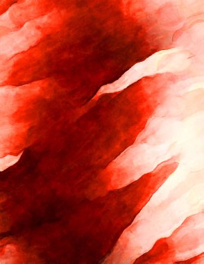 Soyut suluboya sanat eserleri. Fırça boyalı dijital resim. Renkli yaratıcı suluboya çizimi.