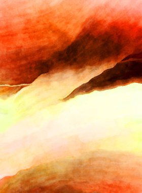 Soyut suluboya sanat eserleri. Fırça boyalı dijital resim. Renkli yaratıcı suluboya çizimi.