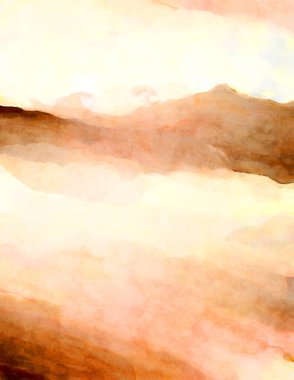 Soyut suluboya sanat eserleri. Fırça boyalı dijital resim. Renkli yaratıcı suluboya çizimi.