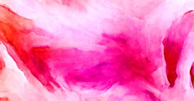 Soyut suluboya sanat eserleri. Fırça boyalı dijital resim. Renkli yaratıcı suluboya çizimi.