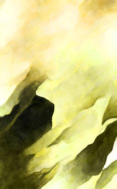 Soyut suluboya sanat eserleri. Fırça boyalı dijital resim. Renkli yaratıcı suluboya çizimi.