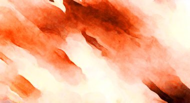 Soyut suluboya sanat eserleri. Fırça boyalı dijital resim. Renkli yaratıcı suluboya çizimi.