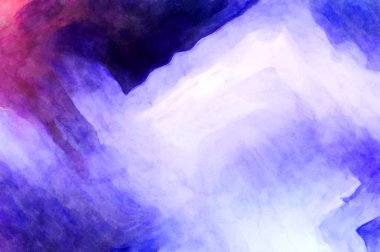 Soyut suluboya sanat eserleri. Fırça boyalı dijital resim. Renkli yaratıcı suluboya çizimi.