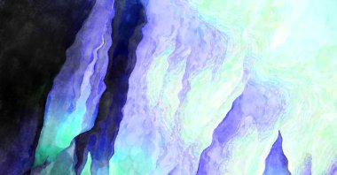 Soyut suluboya sanat eserleri. Fırça boyalı dijital resim. Renkli yaratıcı suluboya çizimi.