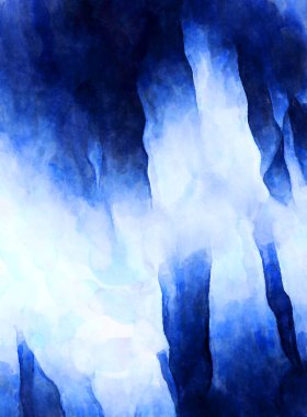 Soyut suluboya sanat eserleri. Fırça boyalı dijital resim. Renkli yaratıcı suluboya çizimi.