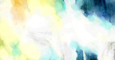 Soyut suluboya sanat eserleri. Fırça boyalı dijital resim. Renkli yaratıcı suluboya çizimi.