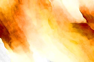 Soyut suluboya sanat eserleri. Fırça boyalı dijital resim. Renkli yaratıcı suluboya çizimi.