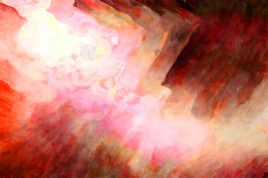 Soyut suluboya sanat eserleri. Fırça boyalı dijital resim. Renkli yaratıcı suluboya çizimi.