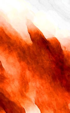 Soyut suluboya sanat eserleri. Fırça boyalı dijital resim. Renkli yaratıcı suluboya çizimi.