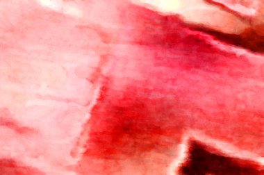 Soyut suluboya sanat eserleri. Fırça boyalı dijital resim. Renkli yaratıcı suluboya çizimi.