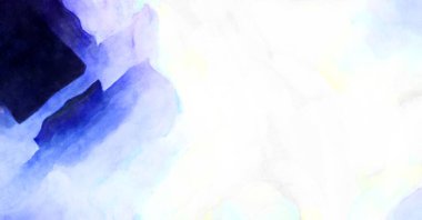 Soyut suluboya sanat eserleri. Fırça boyalı dijital resim. Renkli yaratıcı suluboya çizimi.