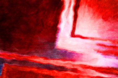 Soyut suluboya sanat eserleri. Fırça boyalı dijital resim. Renkli yaratıcı suluboya çizimi.