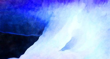 Soyut suluboya sanat eserleri. Fırça boyalı dijital resim. Renkli yaratıcı suluboya çizimi.