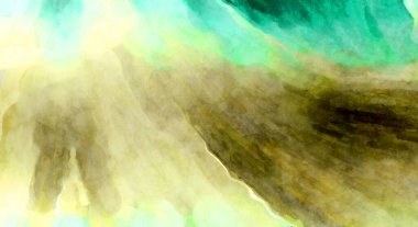 Soyut suluboya sanat eserleri. Fırça boyalı dijital resim. Renkli yaratıcı suluboya çizimi.