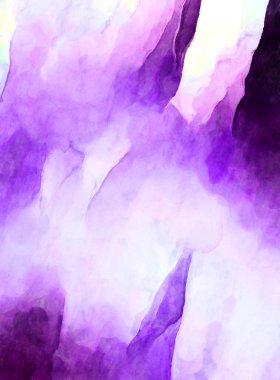 Soyut suluboya sanat eserleri. Fırça boyalı dijital resim. Renkli yaratıcı suluboya çizimi.