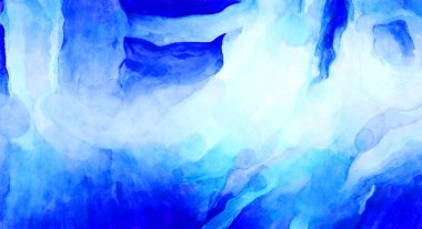 Soyut suluboya sanat eserleri. Fırça boyalı dijital resim. Renkli yaratıcı suluboya çizimi.