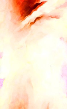 Soyut suluboya sanat eserleri. Fırça boyalı dijital resim. Renkli yaratıcı suluboya çizimi.