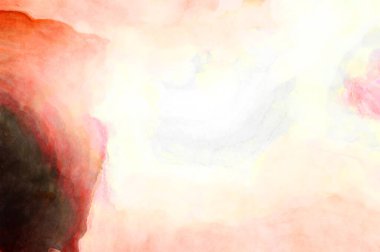 Soyut suluboya sanat eserleri. Fırça boyalı dijital resim. Renkli yaratıcı suluboya çizimi.