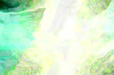 Soyut suluboya sanat eserleri. Fırça boyalı dijital resim. Renkli yaratıcı suluboya çizimi.