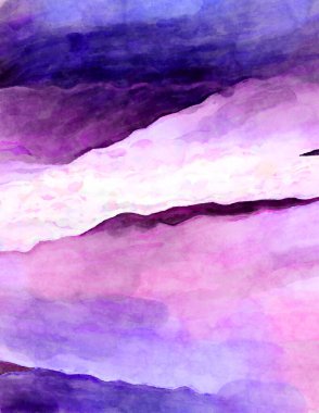 Soyut suluboya sanat eserleri. Fırça boyalı dijital resim. Renkli yaratıcı suluboya çizimi.