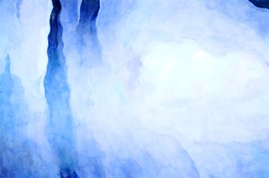 Soyut suluboya sanat eserleri. Fırça boyalı dijital resim. Renkli yaratıcı suluboya çizimi.