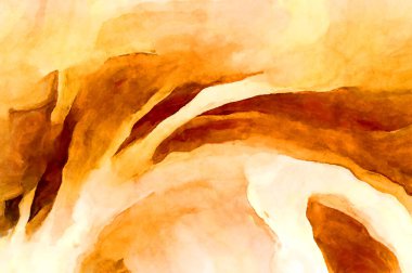 Soyut suluboya sanat eserleri. Fırça boyalı dijital resim. Renkli yaratıcı suluboya çizimi.