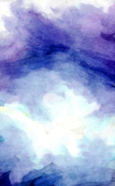 Soyut suluboya sanat eserleri. Fırça boyalı dijital resim. Renkli yaratıcı suluboya çizimi.