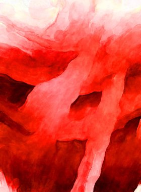 Soyut suluboya sanat eserleri. Fırça boyalı dijital resim. Renkli yaratıcı suluboya çizimi.