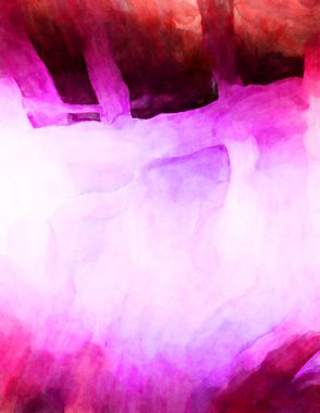 Soyut suluboya sanat eserleri. Fırça boyalı dijital resim. Renkli yaratıcı suluboya çizimi.